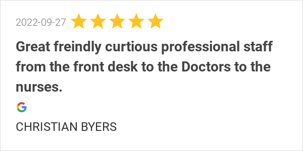 New 5.0-star Review! – Vein Specialists of the Carolinas