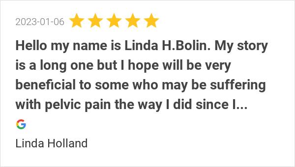 New 5-STAR Review – “Suffering from Pelvic Pain”