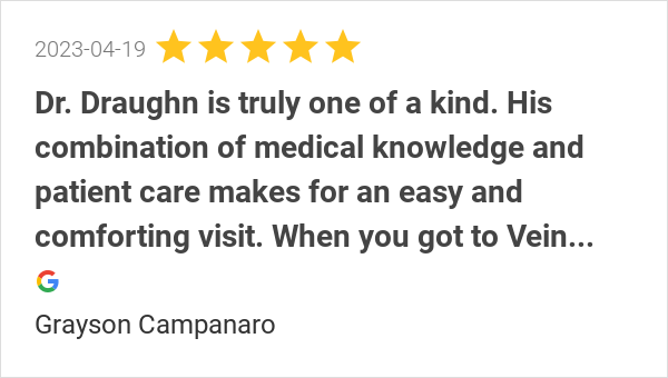 “Dr Draughn is truly one of a kind.” 5 Stars!