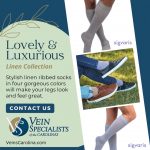 The Effects and Benefits of Medical Compression, Vein Specialists of the Carolinas Embrace Elegance and Comfort with Sigvaris Linen Collection!