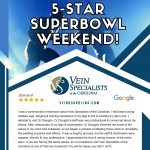 Happy Friday and Weekend!, Vein Specialists of the Carolinas Celebrating a 5-Star Super Bowl Weekend! 🏈